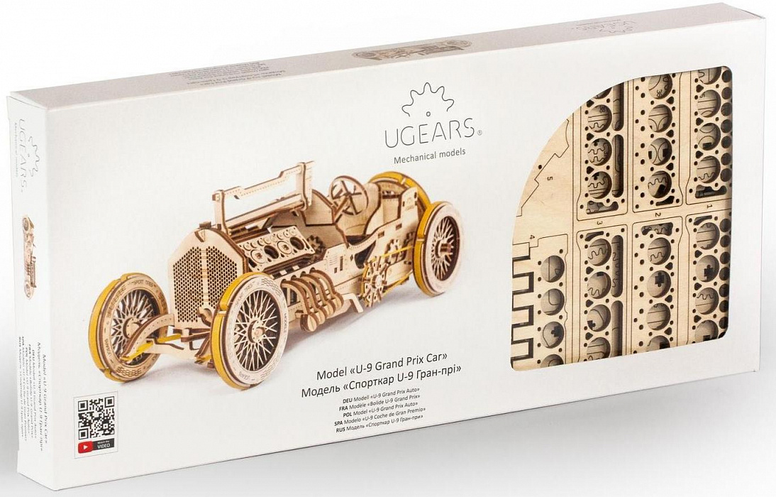 Сборная модель UGEARS Спорткар U-9 Гран-при (70044) купить в интернет-магазине icover
