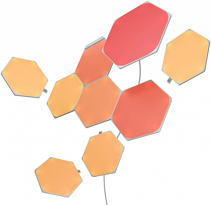 Система освещения Nanoleaf Shapes Hexagon 9 панелей (NL42-0002HX-9PK) купить в интернет-магазине icover