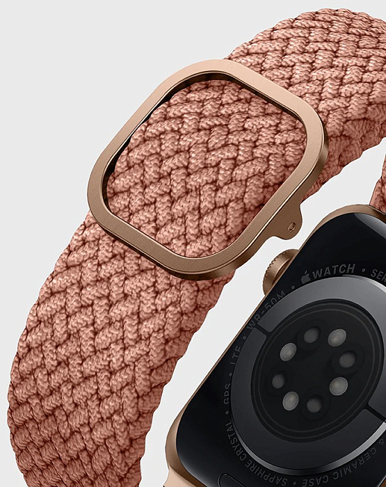 Ремешок Uniq ASPEN Strap Braided (44MM-ASPPNK) для Apple Watch 42/44/45 mm (Pink) купить в интернет-магазине icover