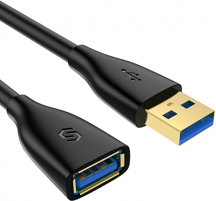 Кабель Syncwire SW-UE031 USB-AM/USB-AF 2m (Black) купить в интернет-магазине icover