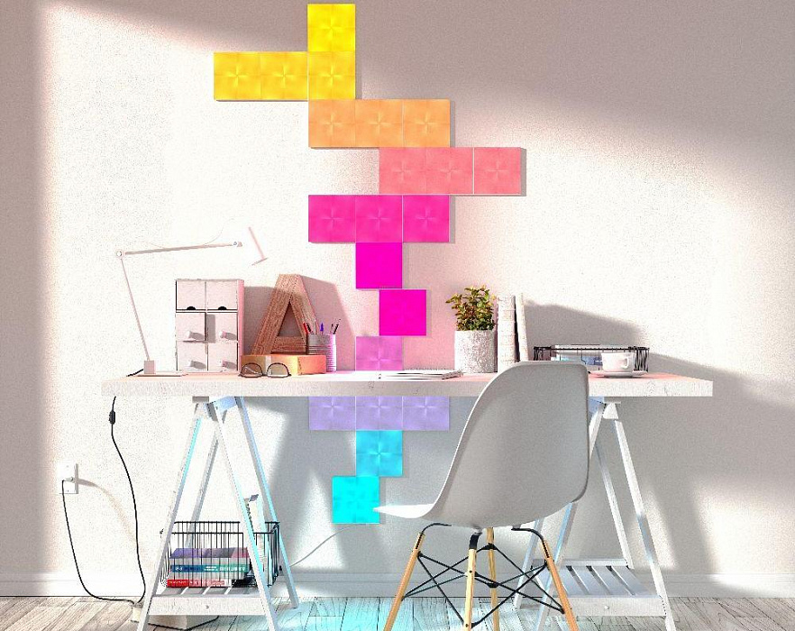 Комплект умных ламп Nanoleaf Canvas Expansion Pack (4 панели) купить в интернет-магазине icover