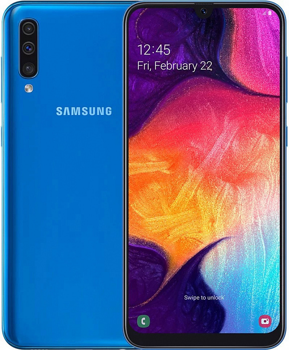 Смартфон Samsung Galaxy A50 64Gb SM-A505FZBUSER (Blue) купить в интернет-магазине icover