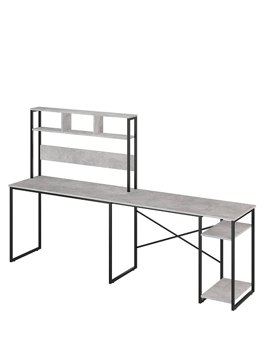 Стол компьютерный угловой лофт Ridberg ALASKA (Rock/Black) купить в интернет-магазине icover