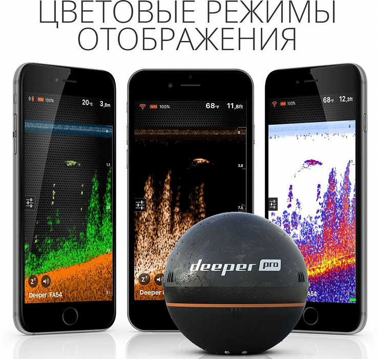 Беспроводной эхолот Deeper Sonar Pro (Wi-Fi) купить в интернет-магазине icover