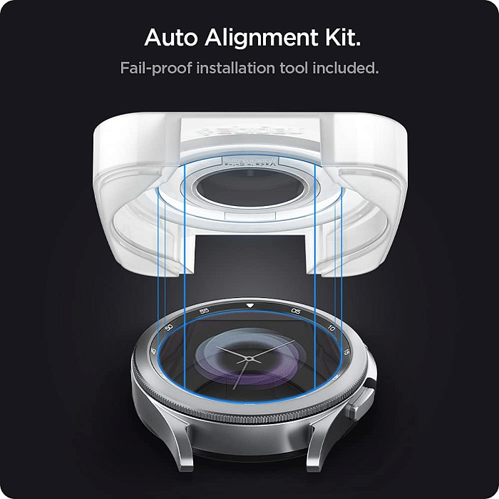 Защитное стекло Spigen Tempered Glass Screen Protector GlasTR EZ FIT (AGL03747) для Galaxy Watch 4 Classic 42mm (Clear) купить в интернет-магазине icover
