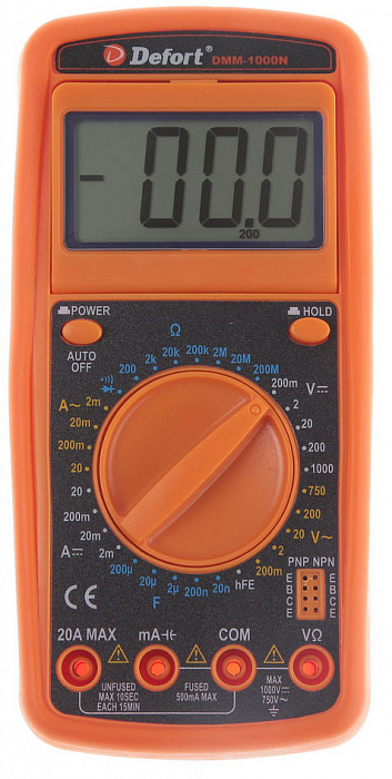 Мультитестер Defort DMM-1000N (98298123)  купить в интернет-магазине icover