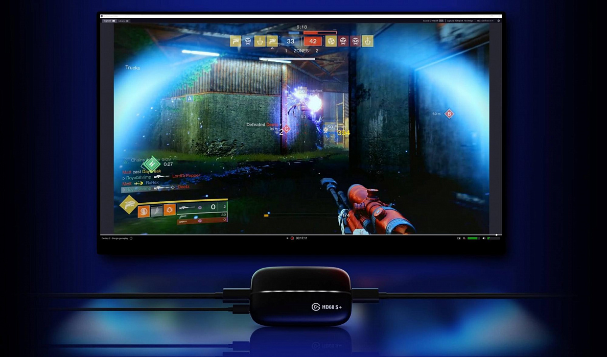 Устройство захвата видео Elgato Game Capture HD60 S+ (Black) купить в интернет-магазине icover