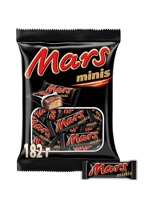 Шоколадные конфеты Mars minis с карамелью и нугой (182 г.) купить в интернет-магазине icover