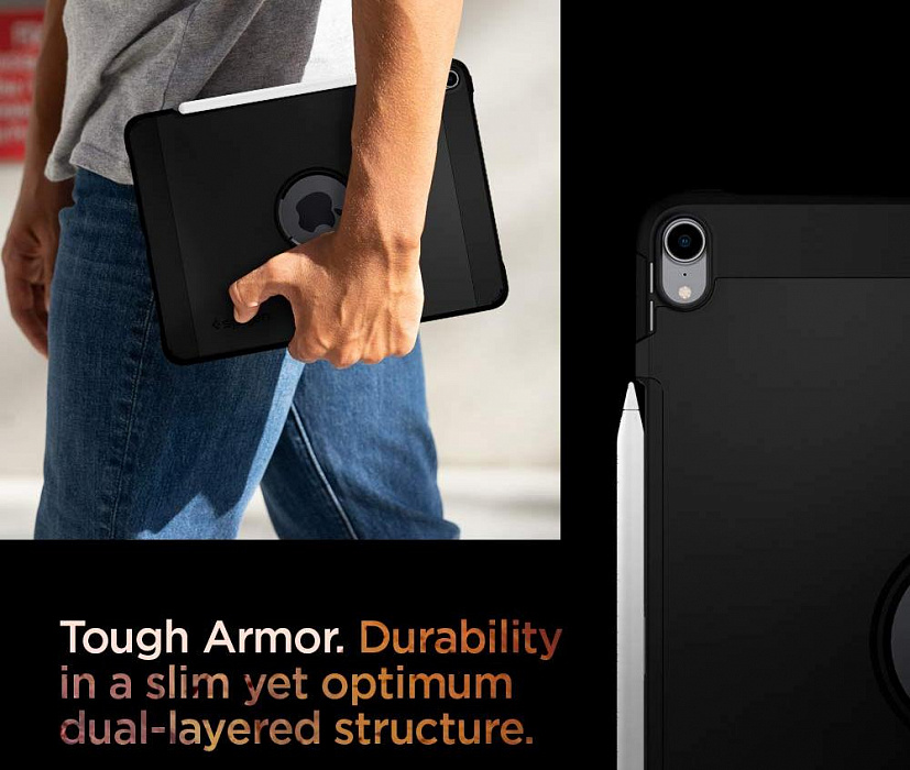 Чехол Spigen Tough Armor (068CS25200) для iPad Pro 12.9" 2018 (Black) купить в интернет-магазине icover