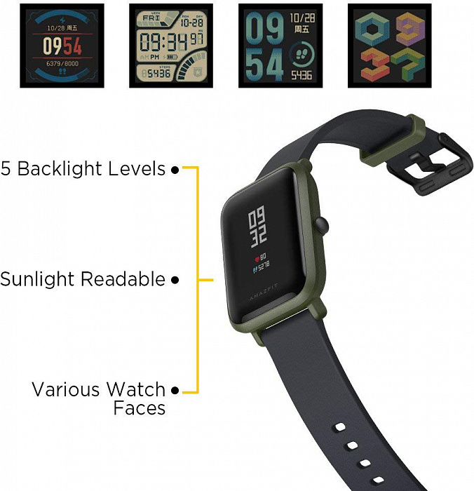 Умные часы Xiaomi Amazfit Bip UYG4023RT (Kokoda Green) купить в интернет-магазине icover