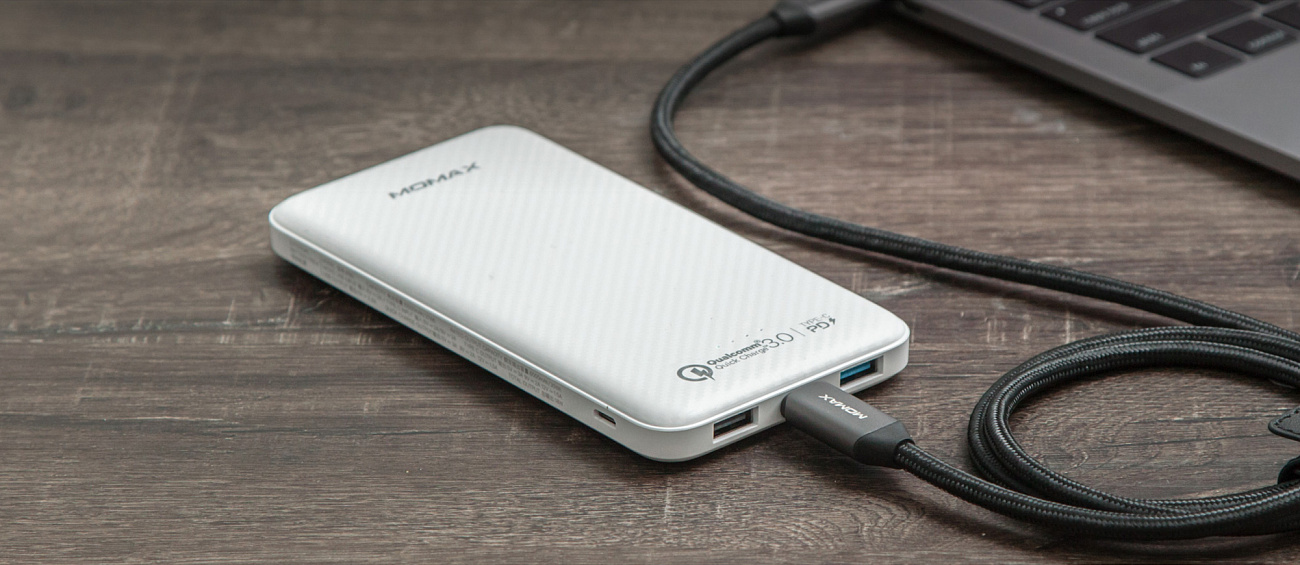 Внешний аккумулятор Momax iPower Minimal PD Quick Charge 10000mAh (Black) купить в интернет-магазине icover