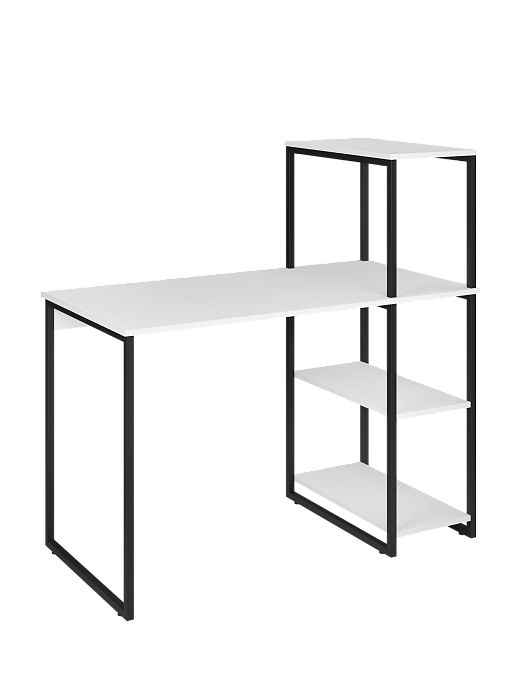 Стол-стеллаж лофт мини RIDBERG MEMPHIS (White/Black) купить в интернет-магазине icover