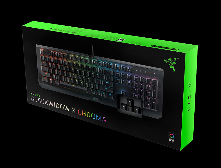 Игровая клавиатура Razer BlackWidow X Chroma RZ03-01760200-R3M1 (Black) купить в интернет-магазине icover