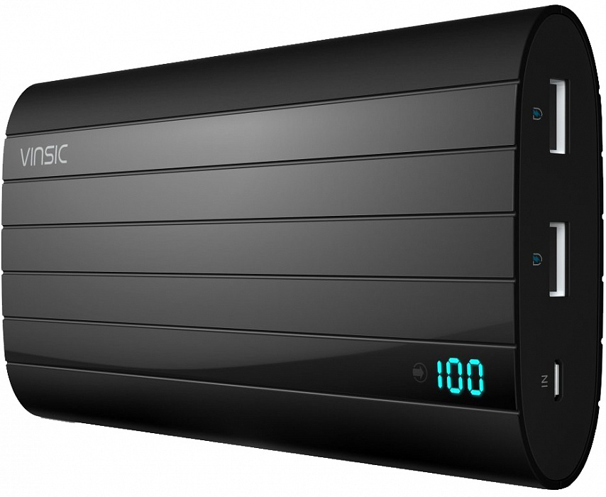 Vinsic Smart Dual USB Power Bank 20000mAh (VSPB206) - внешний аккумулятор (Black) купить в интернет-магазине icover