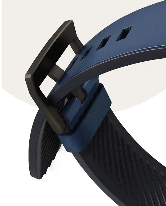 Ремешок Uniq Straden Waterproof Leather/Silicone для Apple Watch 45/44/42 mm (Blue) купить в интернет-магазине icover
