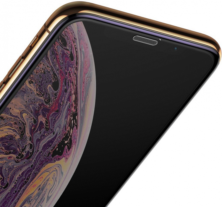 Защитное стекло Baseus Curved Anti-Blue Light (SGAPIPH58-WB01) для iPhone X/Xs (Black) купить в интернет-магазине icover