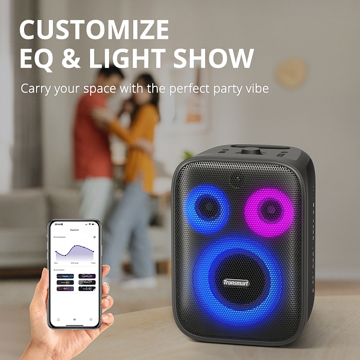 Портативная акустика Tronsmart Halo 200 Basic 120W (Black) купить в интернет-магазине icover