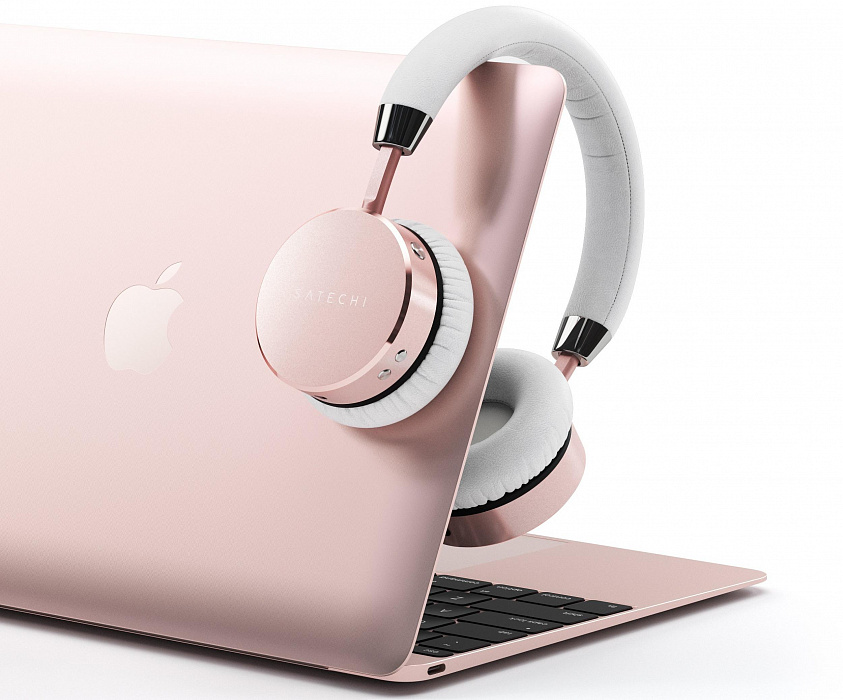 Bluetooth-наушники с микрофоном Satechi Aluminum ST-AHPR (Rose Gold) купить в интернет-магазине icover