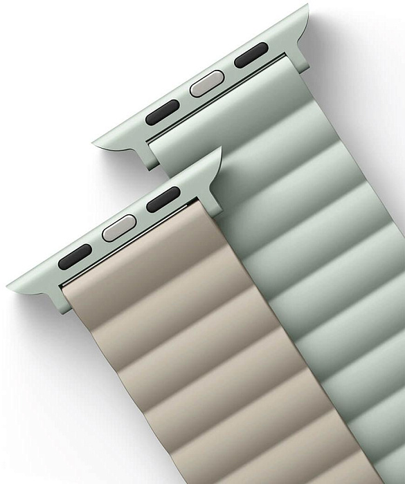Ремешок Uniq Revix reversible Magnetic (45MM-REVSAGBEG) для Apple Watch 42/44/45 mm (Sage/Beige) купить в интернет-магазине icover