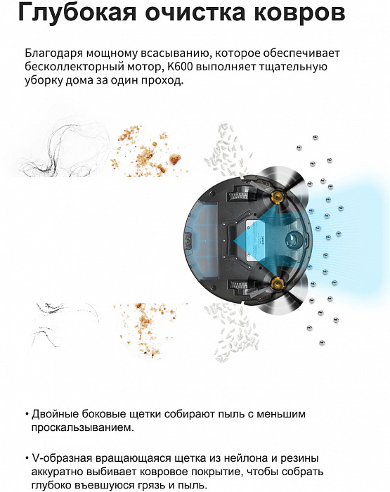 Робот-пылесос YEEDI K600 (White) купить в интернет-магазине icover