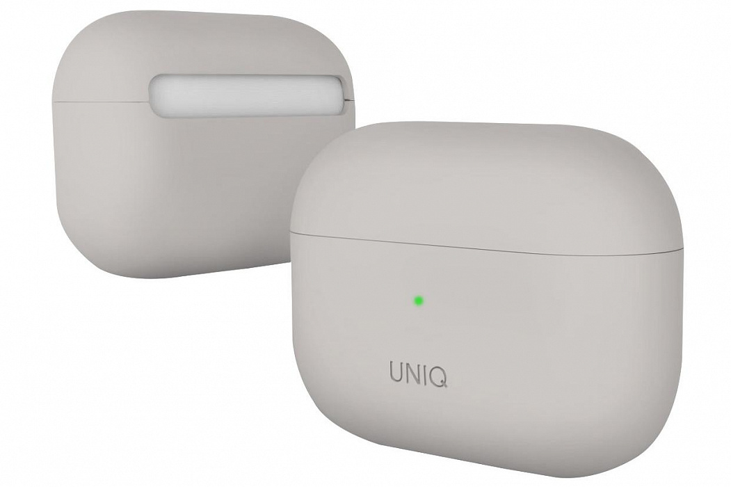 Чехол Uniq Lino Hybrid Liquid Silicon для AirPods Pro (Beige Ivory) купить в интернет-магазине icover