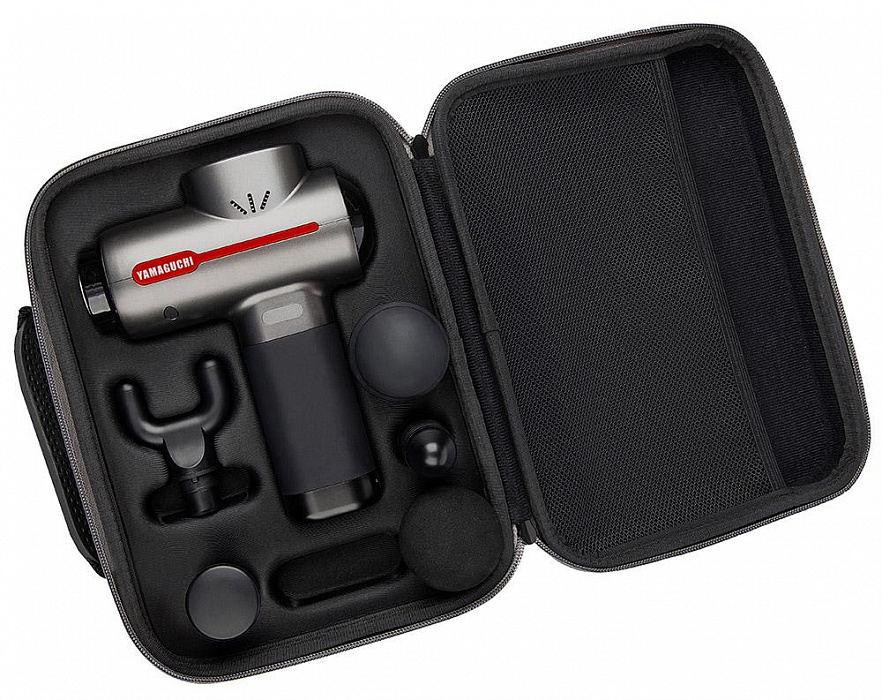 Перкуссионный массажер Yamaguchi Therapy Massage Gun (Black) купить в интернет-магазине icover