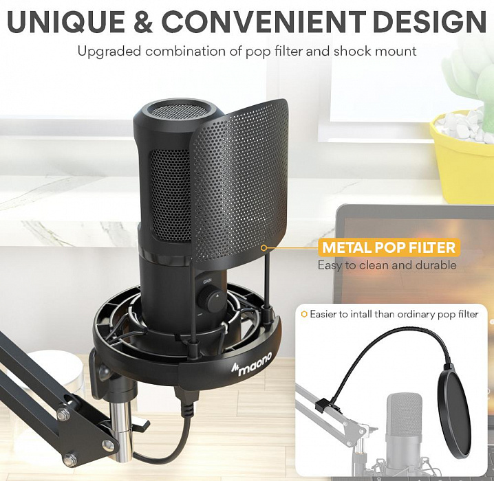 Микрофон Maono AU-PM461S (Black) купить в интернет-магазине icover