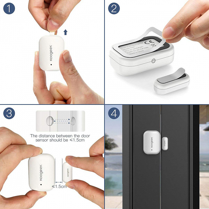 Датчик открытия окна/двери Koogeek DW1 с Apple Homekit (White) купить в интернет-магазине icover