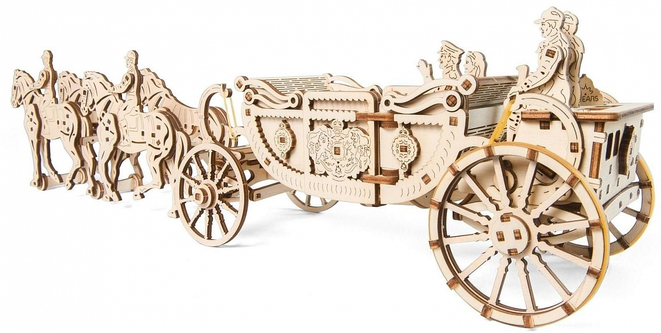 3D-пазл Ugears Королевская карета (70050) купить в интернет-магазине icover