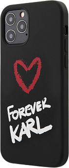 Чехол Karl Lagerfeld Forever Karl (KLHCP12MSILKRBK) для iPhone 12/iPhone 12 Pro (Black)
