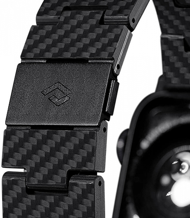 Ремешок Pitaka Carbon Fiber Retro для Apple Watch Series SE/7-1 42/44/45 mm (AWB1004) купить в интернет-магазине icover