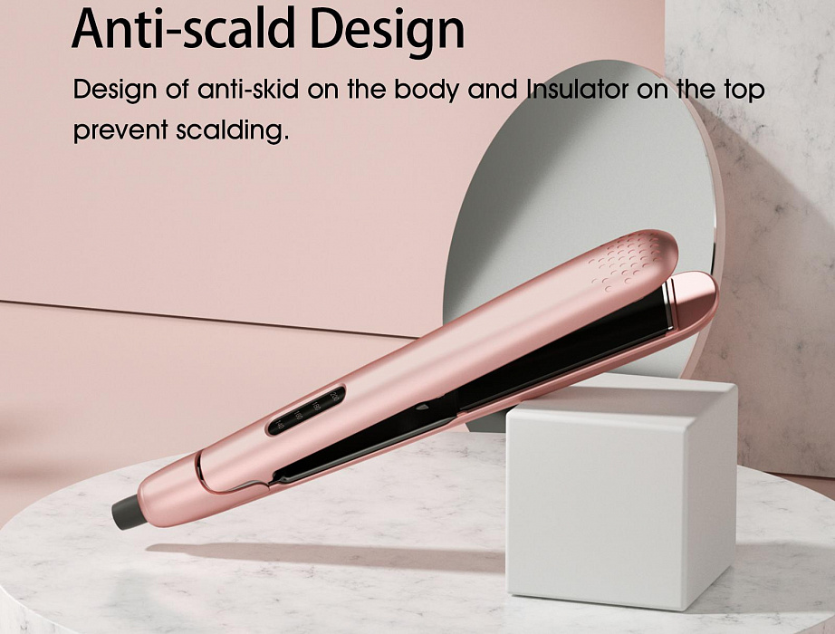 Выпрямитель для волос Enchen Enrollor Hair Curling Iron (Pink) купить в интернет-магазине icover