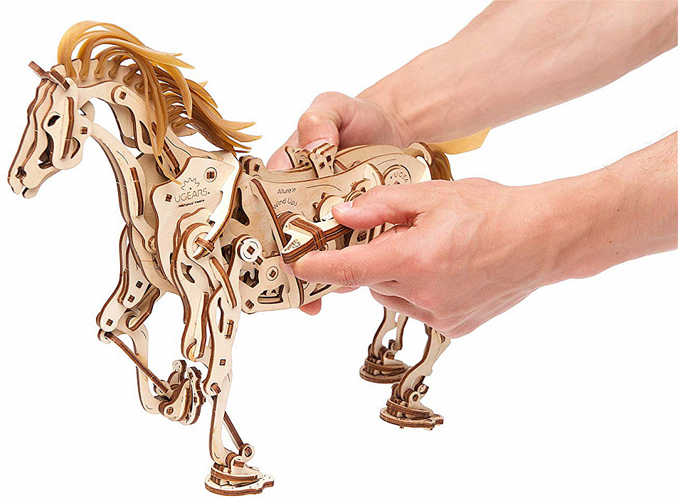 3D-пазл UGears Конь-Механоид (70054) купить в интернет-магазине icover