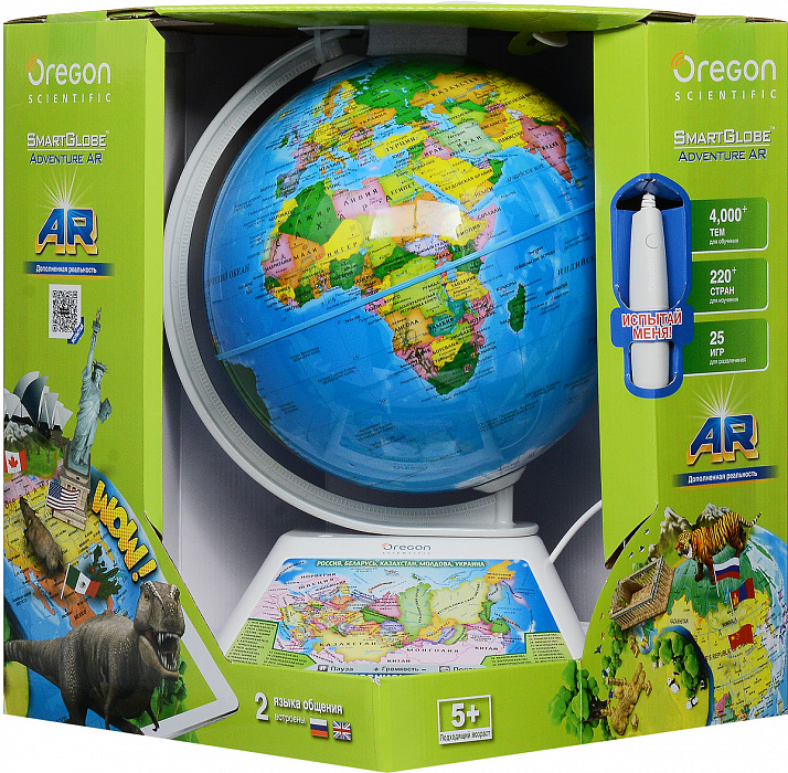 Интерактивный глобус Oregon Scientific Adventure 2.0 (SG268RX) купить в интернет-магазине icover