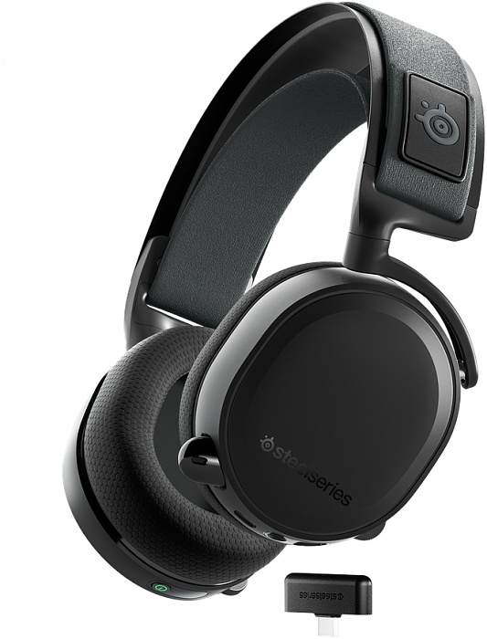 Игровые беспроводные наушники SteelSeries Arctis 7+ SS61470 (Black) купить в интернет-магазине icover