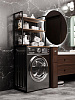 Стеллаж лофт над стиральной машинкой RIDBERG ATLANTA (Dark Oak/Black) купить в интернет-магазине icover