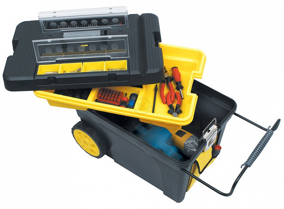 Ящик для инструмента с колесами Stanley Pro Mobile Tool Chest 1-92-083 (Black/Yellow) купить в интернет-магазине icover
