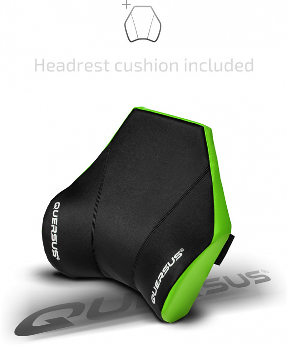 Игровое кресло Quersus Geos G702/XG (Black/Green) купить в интернет-магазине icover
