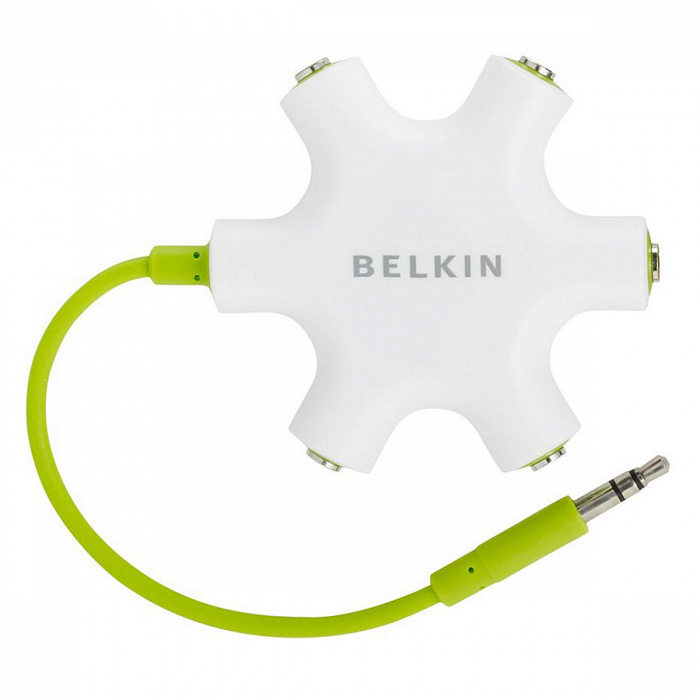 Belkin RockStar – хаб для наушников (White/Green) купить в интернет-магазине icover
