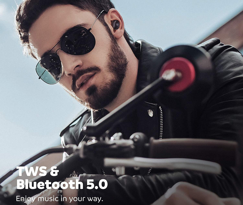 Bluetooth-наушники с микрофоном SoundPeats TrueFree (Black) купить в интернет-магазине icover