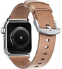 Ремешок Nomad Modern Strap (NM1A3NSM00) для Apple Watch Series SE/6/2/3/4 38/40 mm (Nude/Silver) купить в интернет-магазине icover