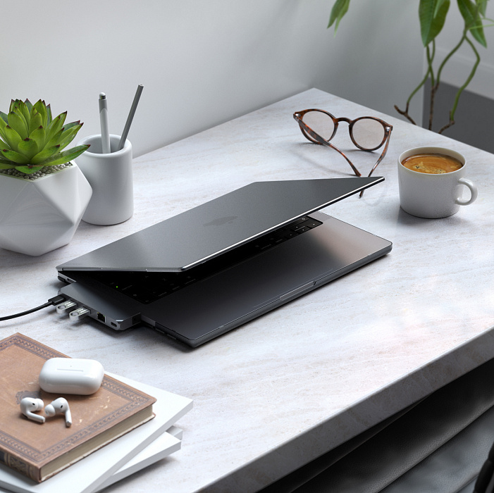 Чехол-накладка Satechi Eco Hardshell Case (ST-MBP16DR) для MacBook Pro 16" (Space Grey) купить в интернет-магазине icover
