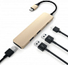 Мультипереходник Satechi Slim Aluminum Type-C Multi-Port Adapter 4K HDMI (Gold) купить в интернет-магазине icover