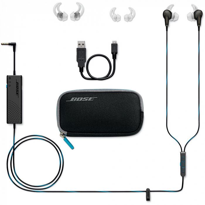 Вставные наушники Bose QuietComfort 20i QC20i для iPhone/iPod/iPad (Black) купить в интернет-магазине icover