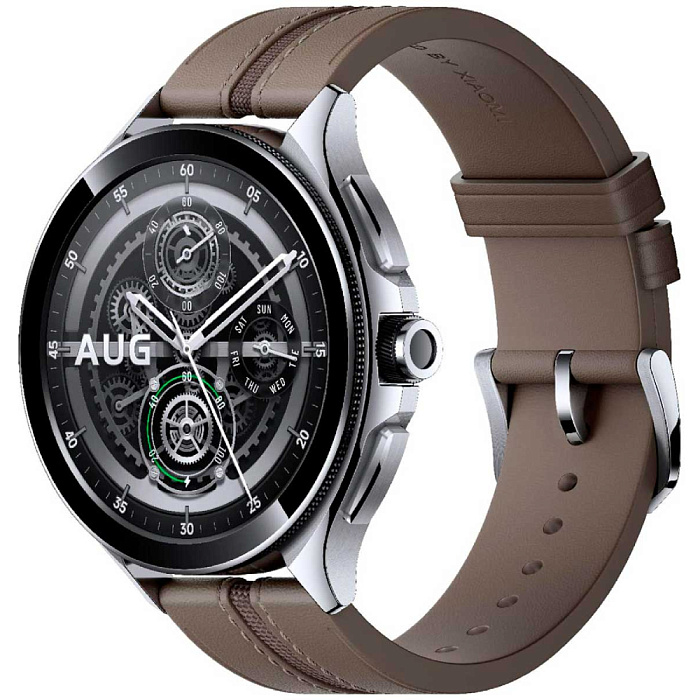 Смарт-часы Xiaomi Watch 2 Pro Bluetooth Silver Case Brown Leather Strap (Silver/Brown) купить в интернет-магазине icover