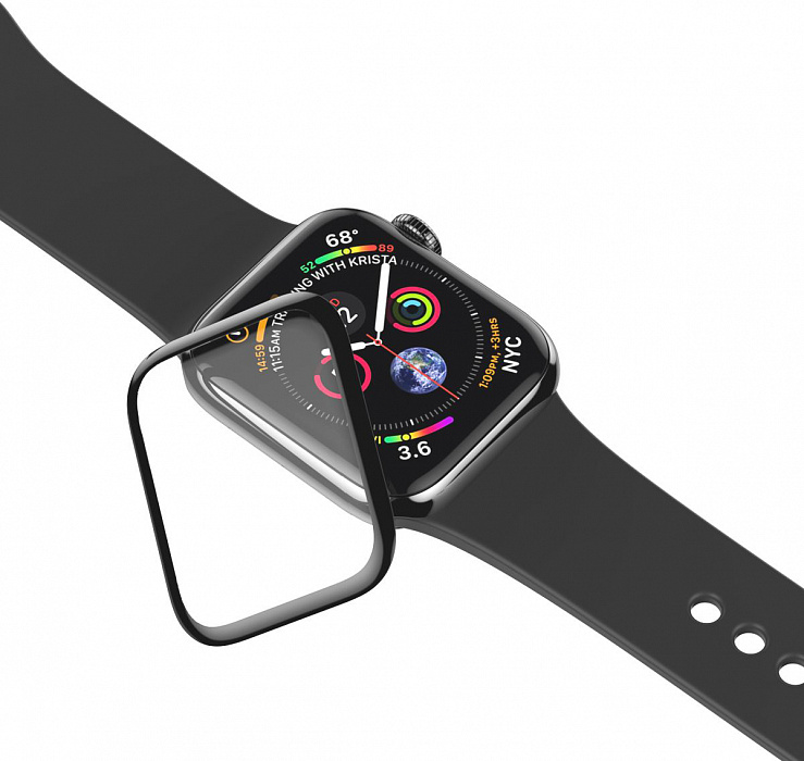 Защитное стекло uBear 3D (GL30BL40-AW4) для Apple Watch Series SE/6/4 40mm (Black) купить в интернет-магазине icover