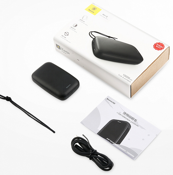 Внешний аккумулятор Baseus Mini Q 10000mAh PPALL-XQ01 (Black) купить в интернет-магазине icover