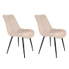 Стул Ridberg HARLEM Chenille 2 шт. (Beige) купить в интернет-магазине icover