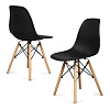 Комплект стульев RIDBERG DSW EAMES 4 шт. (Black) купить в интернет-магазине icover
