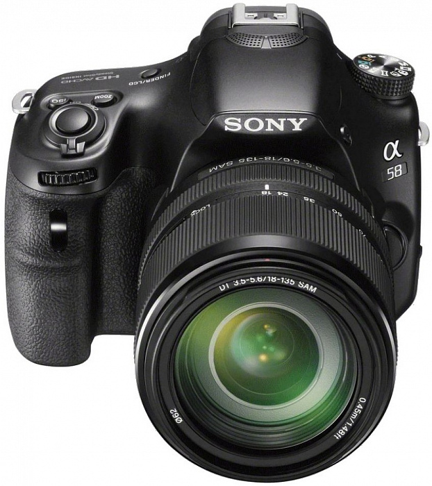 Фотоаппарат Sony Alpha SLT-A58 Kit (18-135 mm) Black купить в интернет-магазине icover